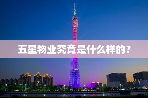 五星物业究竟是什么样的？