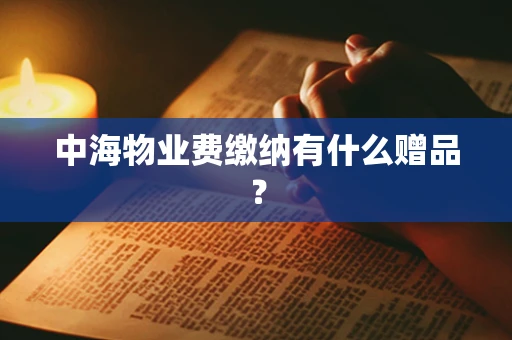 中海物业费缴纳有什么赠品？