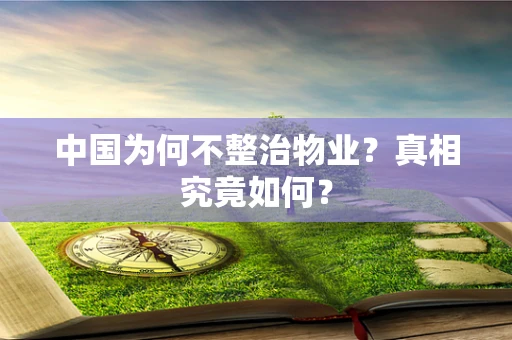 中国为何不整治物业？真相究竟如何？