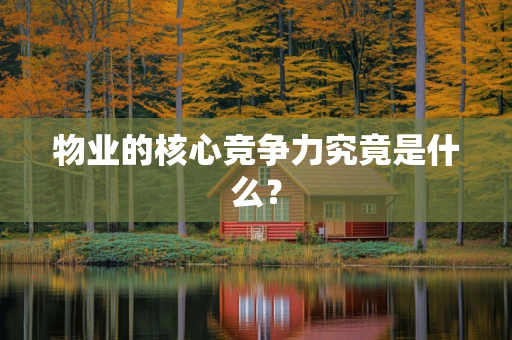 物业的核心竞争力究竟是什么？
