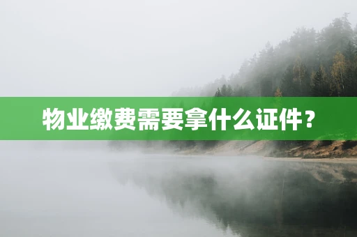 物业缴费需要拿什么证件？