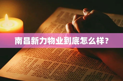 南昌新力物业到底怎么样？