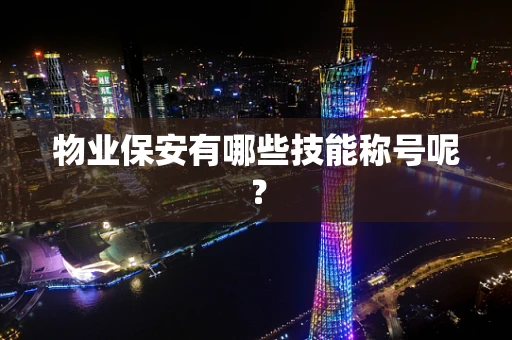 物业保安有哪些技能称号呢？