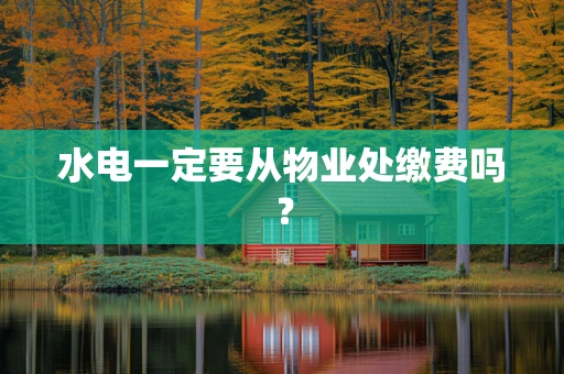 水电一定要从物业处缴费吗？