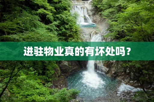 进驻物业真的有坏处吗？