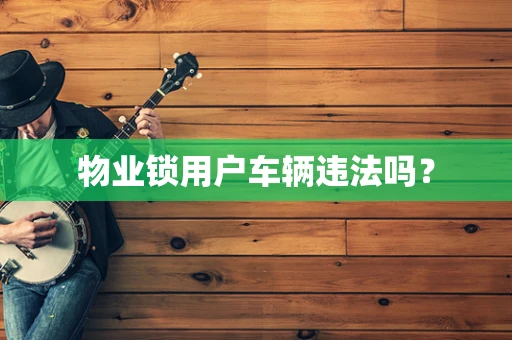 物业锁用户车辆违法吗？