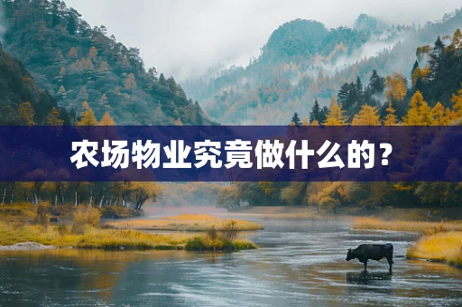 农场物业究竟做什么的？