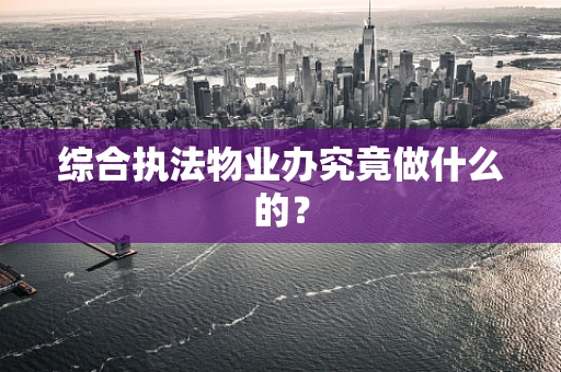 综合执法物业办究竟做什么的？