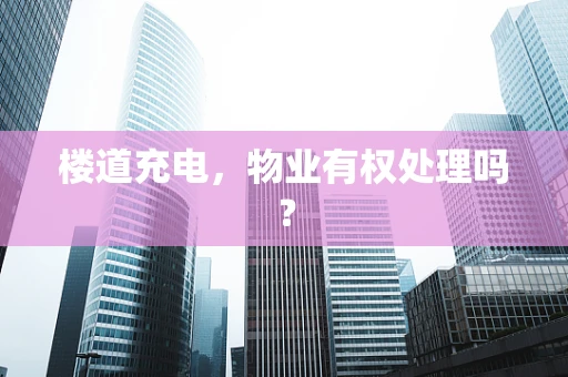 楼道充电，物业有权处理吗？