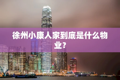 徐州小康人家到底是什么物业？