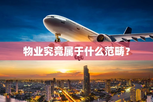 物业究竟属于什么范畴？