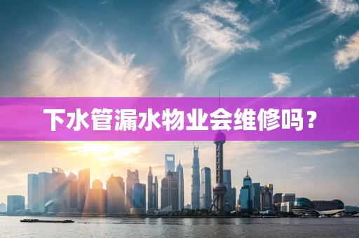 下水管漏水物业会维修吗？