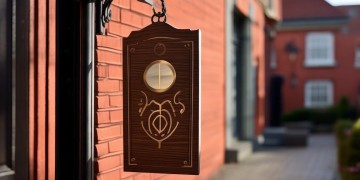 红色物业门口应该悬挂什么牌呢？