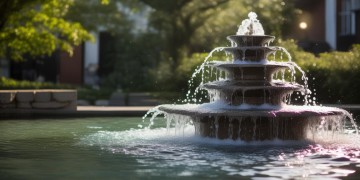 小区物业建喷泉违法吗？