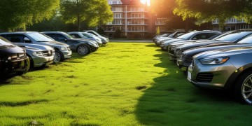 小区草坪被物业用作停车，物业要负责吗？