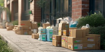 疫情期间物业楼下都是物资吗？