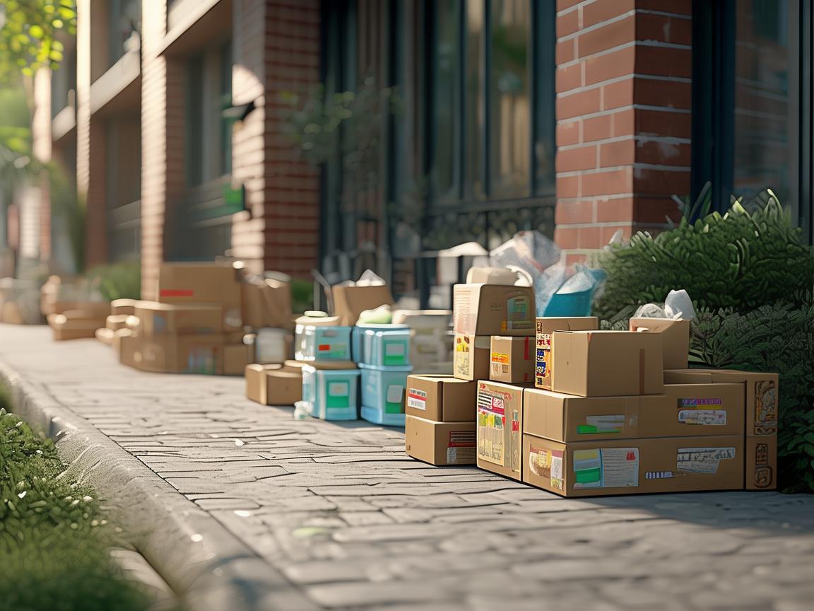 疫情期间物业楼下都是物资吗？